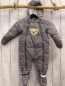 Preview: 2tlg Steiff Schneeoverall + Schuhe Gr. 68  grau Bärenkopf