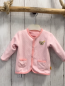 Preview: Steiff  Wende-Sweatjacke  Gr. 68 rosa Streifen / rosa 