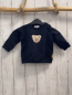 Preview: Steiff  Pullover  Gr. 68  blau Plüschbärenkopf 