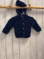 Preview: Noppies  Nickyjacke  Gr. 74  blau Rippen Kapuze 