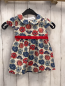 Preview: Petit Bateau  Kleid  Gr. 68  weiß große bunte Blumen 