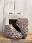Preview: Little Indians Boots Gr. 19  rosa grau Leoprint warm gefüttert
