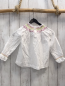Preview: Jacadi Bluse  Gr. 104  weiß bunte Ziernähte 