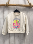 Preview: Billieblush Pullover Gr. 98  weiß buntes Eis mit Glitzer blaue Schrift
