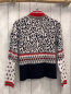 Preview: Poivre Blanc Strickjacke Gr. 134  weiß schwarz rot Leoprint 