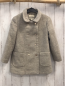 Preview: Massimo Dutti Mantel Gr. 110  silber beige glitzernd 32% Wolle