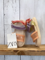 Preview: neu Zara  Sandalen  Gr. 21  lachs lavendel hellrote Riemen beige Sohle NP 22,95 € 