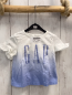 Preview: GAP  T-Shirt  Gr. 68  weiß hellblau Schrift Rüschenärmel 