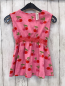 Preview: Boden  Kleid  Gr. 98  pink rot pink Kirschen rote Ziernähte 