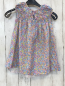 Preview: Zara  Kleid  Gr. 98  rosa bunte Blumen gesmokter Ausschnitt 