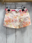 Preview: Zara  Shorts  Gr. 68  weiß orange pink bedruckt pink Kordel 