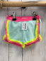 Preview: Billieblush  Shorts  Gr. 98  mint Frottee pink Bund + hellgrüne Rüschen 