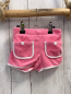 Preview: Jacadi  Shorts  Gr. 80  rosa Frottee weißer Bund Taschen mit weißen Knöpfen 