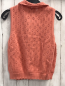 Preview: Zara  Strickweste  Gr. 164  lachs Lochmuster Kragen 