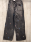 Preview: Zara  Hose  Gr. 158/164  grau Jeans bestickt Stitch Bund verstellbar 
