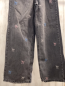 Preview: Zara  Hose  Gr. 158/164  grau Jeans bestickt Stitch Bund verstellbar 