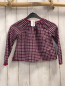Preview: Okaidi  Bluse Gr. 98  weinrot schwarz hellgrau kariert 