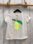 Preview: Zara  T-Shirt  Gr. 116  weiß Pailettenzitrone 