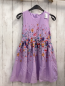 Preview: Name it  Kleid  Gr. 128  lavendel bunte Blumen 