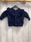 Preview: H&M  Strickjacke  Gr. 68  blau Rüschen 