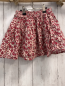 Preview:   Rock Gr. 122  creme rote Blumen mit grauem Rand 
