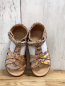 Preview: neu Sandalen Gr. 26  rosagold Leoprint Riemchen