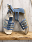 Preview: neu Sandalen Gr. 35  blau Riemchen mit Glitzer