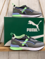 Preview: Puma neu Schuhe Gr. 34  grau schwarz grün Mirage Tech PS Castlerrock-Elektro Green NP 201 €