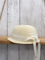Preview: Solid Hut Gr. 49cm  natur weißes Band Schleife