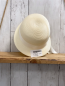 Preview: Solid Hut Gr. 49cm  natur weißes Band Schleife