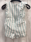 Preview: carrement beau Playsuit Gr. 80  weiß mint silber glitzer Streifen