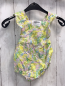 Preview: Jacadi Playsuit Gr. 80  weiß gelb grün Blumen