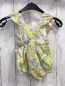 Preview: Jacadi Playsuit Gr. 80  weiß gelb grün Blumen