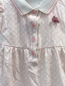 Preview: Gucci Playsuit Gr. 68  weiß rosa Muster Kragen