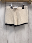 Preview: zara Shorts Gr. 98  natur Strick schwarzer Bund