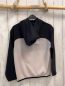 Preview: zara Langarmshirt Gr. 128  schwarz grau Kapuze 