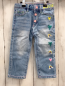 Preview: Billiblush Hose Gr. 86  blau jeans bunte Stickerei Bund verstellbar
