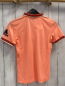 Preview: Adidas neu Sportshirt Gr. 128  neonorange rost schwarz weiß aprikot gestreifter Buund