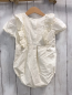 Preview: H&M Playsuit Gr. 92  weiß Rüschen Lochmuster