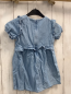 Preview: carrement beau Kleid Gr. 92  blau Jeans gestickte Blumen