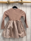 Preview: Donsje Kleid Gr. 104  altrosa Oberteil gerippt