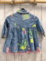 Preview: Billieblush Kleid Gr. 86  blau Jeans bunte Motive