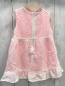 Preview: Billieblush Keid Gr. 74  pink weiß gesticktes Muster gestreifter Bund
