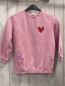 Preview: H&M  Pullover  Gr. 140  rosa rotes Herz mit Gesicht