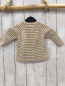 Preview:  Pullover Gr. 68  beige braune Streifen gerippt