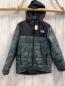 Preview: The North Face  Winterjacke  Gr. 152  dunkelgrau + oliv kiwi mit Strichen weiße Schrift 