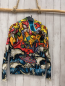 Preview: Wacky Sheep Joggingjacke  Gr. 158/164  gelb Tiere Blumen Wellendruck