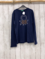 Preview: Benetton  Langarmshirt  Gr. 158  blau Schrift 