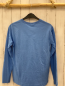Preview: neu Benetton  Langarmshirt Gr. 158/164  hellblau Schrift 