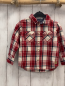 Preview: H&M  Hemd  Gr. 92  rot blau weiß kariert 